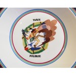 TALERZ DEKORACYJNY TAŃCE POLSKIE - wg. proj. Zofii STRYJEŃSKIEJ