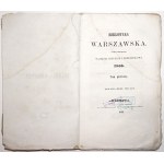 [Zamek Warszawski], BIBLIOTEKA WARSZAWSKA, 1853; Grobowiec Bolesława Śmiałego w Ossiachu (z ryciną)