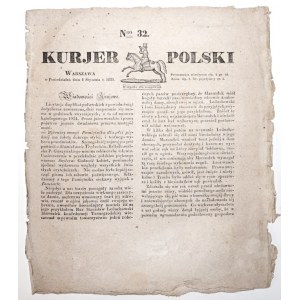 KURJER POLSKI, 1830 [Więzienie warszawskie; Toasty]