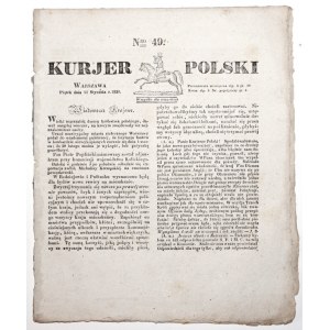 KURJER POLSKI, 1830 [Trzymanie się po prawej stronie powozów, ciekawostki nauki przyrodnicze, gospodarstwo domowe]