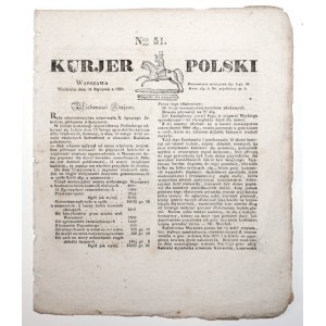 KURJER POLSKI, 1830 [Urząd municyplany Warszawa]