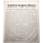 GAZETA WARSZAWSKA 1848 [4 numery] Instytut Głuchoniemych, Fabryka braci Lesser, Ochrony dla dzieci, do mieszkańców Warszawy; sprzedaż dóbr Kalisz