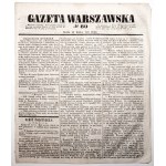 GAZETA WARSZAWSKA 1848 [4 numery] Instytut Głuchoniemych, Fabryka braci Lesser, Ochrony dla dzieci, do mieszkańców Warszawy; sprzedaż dóbr Kalisz