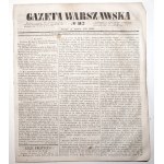 GAZETA WARSZAWSKA 1848 [4 numery] Instytut Głuchoniemych, Fabryka braci Lesser, Ochrony dla dzieci, do mieszkańców Warszawy; sprzedaż dóbr Kalisz