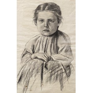 AUTOR NIEZNANY (XX wiek), Portret dziewczynki