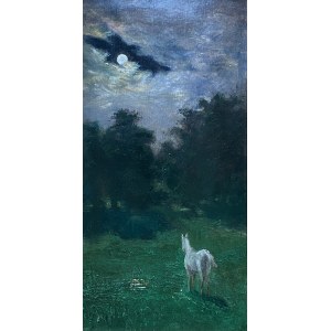 MALARZ NIEROZPOZNANY (XIX/XX wiek), Biały koń