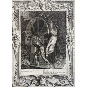 Bernard Picart (1673-1733) wg Abraham van Diepenbeeck (1596-1675), Tortury Króla Iksjona (mitologia grecka)