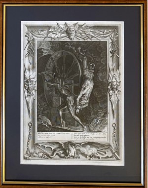 Bernard Picart (1673-1733) wg Abraham van Diepenbeeck (1596-1675), Tortury Króla Iksjona (mitologia grecka)