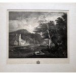 Louis Jules Frédéric VILENEUVE (1796-1842) wg Jacob Isaaksz van RUISDAEL (1628-1692), Pejzaż w dolinie
