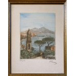 Kalle Artturi HAVAS (1898-1936), Neapol - widok na Wezuwiusza