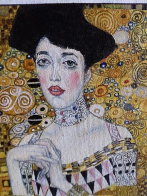 Bożena Cajdler-Gruszkiewicz, Kobieta w złocie wg G. Klimt