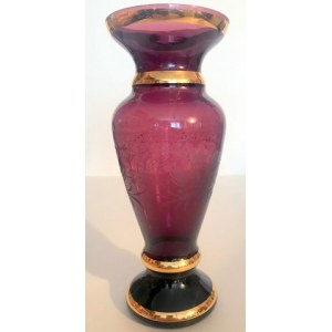 Wazon Cranberry glass