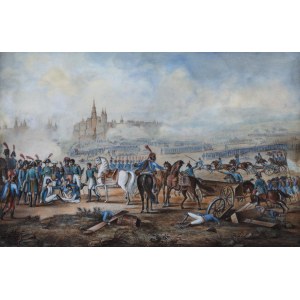 Horace Vernet attribué (1758 Paris - 1836), Bataille de Ratisbonne