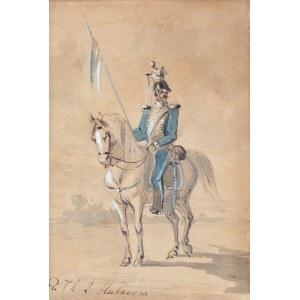 Michał Stachowicz (1768-1825), Ułan na koniu