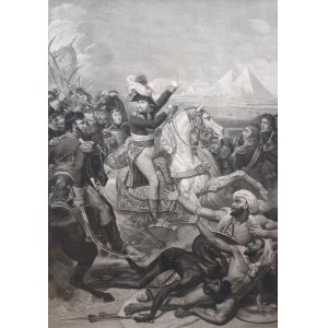Napoleon w bitwie pod piramidami w 1798