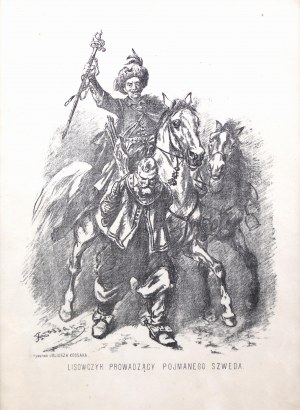 Juliusz Kossak (1824 Nowy Wiśnicz-1899 Kraków), Lisowczyk prowadzący pojmanego Szweda