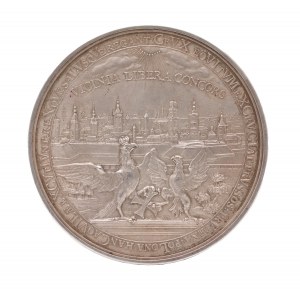 MEDAL 300-LECIA PRZYŁĄCZENIA POMORZA DO POLSKI, AUGUST III, 1754 R.