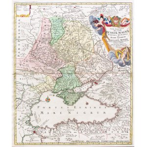 Johann Baptist Homann (1664 - 1724), Tabula geographica qua pars Russiae Magnae…, Norymberga, ok. 1720 r.