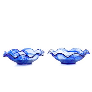 Zestaw dwóch mis Alabaster Blue - proj. Jan Sylwester DROST (ur. 1934)