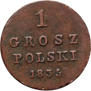 Królestwo Kongresowe, Mikołaj I, 1 grosz polski 1835 IP, Warszawa