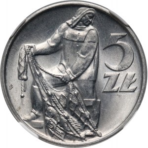 PRL, 5 zloty 1971, Fisherman