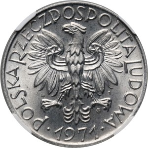 PRL, 5 złotych 1971, Rybak