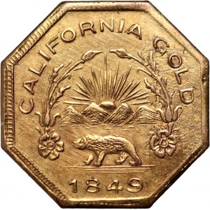 USA, token 1849, California Gold