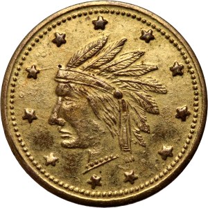 USA, token 1849, California Gold