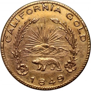 USA, token 1849, California Gold