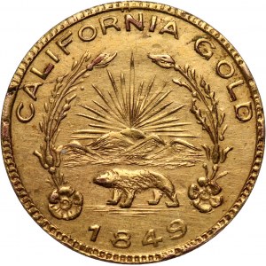 USA, token 1849, California Gold