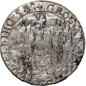 Swedish occupation, Charles X Gustav, sixpence 1658, Elblag