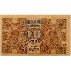 Litwa, 10 litów 1922, numer 167933