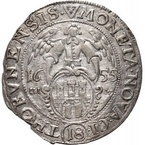John II Casimir, ort 1655 HI-L, Torun, ODWROTKA