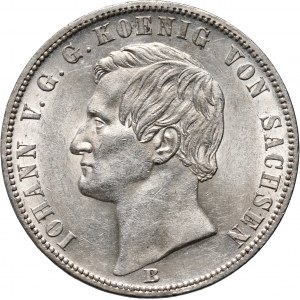 Deutschland, Sachsen, Johann V., Taler 1871 B, Dresden