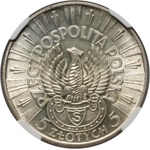 II RP, 5 zloty 1934, Warsaw, Jozef Pilsudski, Strzelecki Eagle