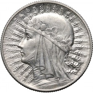 II RP, 5 zloty 1932 without mint mark, London, Head of a Woman