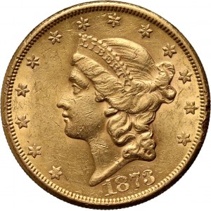 Stany Zjednoczone Ameryki, 20 dolarów 1873 CC, Carson City, Liberty Head