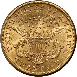 USA, 20 Dollars 1873 CC, Carson City, Liberty Head