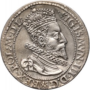 Sigismund III Vasa, sixpence 1599, Malbork