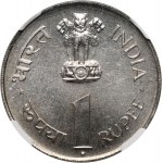 India, set, 50 Paise 1964 and 1 Rupee 1964, Jawaharlal Nehru, PROOF