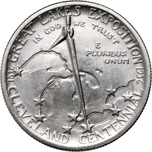 USA, 1/2 Dollar 1936, Philadelphia, Cleveland Centennial / Great Lakes Exposition