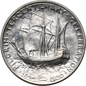 USA, 1/2 Dollar 1920, Philadelphia, Pilgrim Tercentenary