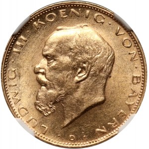 Deutschland, Bayern, Ludwig III, 20 Mark 1914 D, München