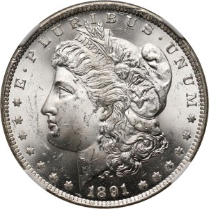 Stany Zjednoczone Ameryki, dolar 1891 CC, Carson City, Morgan, Spitting Eagle