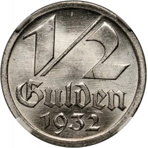 Wolne Miasto Gdańsk, 1/2 guldena 1932, Berlin