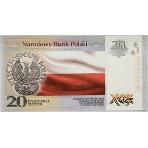 III RP, 20 złotych 2018, 100-lecie odzyskania Niepodległości, Józef Piłsudski, niski numer - RP0000867