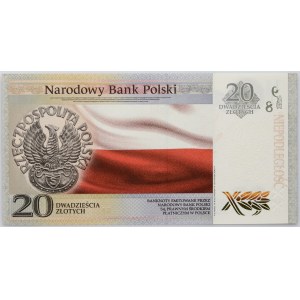 III RP, 20 złotych 2018, 100-lecie odzyskania Niepodległości, Józef Piłsudski, niski numer - RP0000868