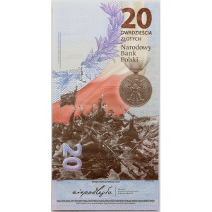III RP, 20 złotych 2020, 100. rocznica Bitwy Warszawskiej, niski numer - RP0000051