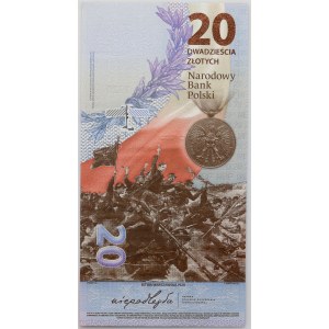 III RP, 20 złotych 2020, 100. rocznica Bitwy Warszawskiej, niski numer - RP0000079