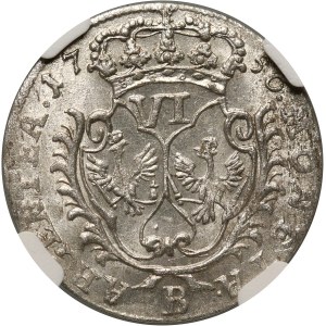 Germany, Brandenburg-Prussia, Friedrich II, 6 Groschen 1756 B, Breslau